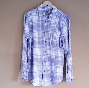 5/$20 FALLS CREEK Gray and White Plaid Button Down